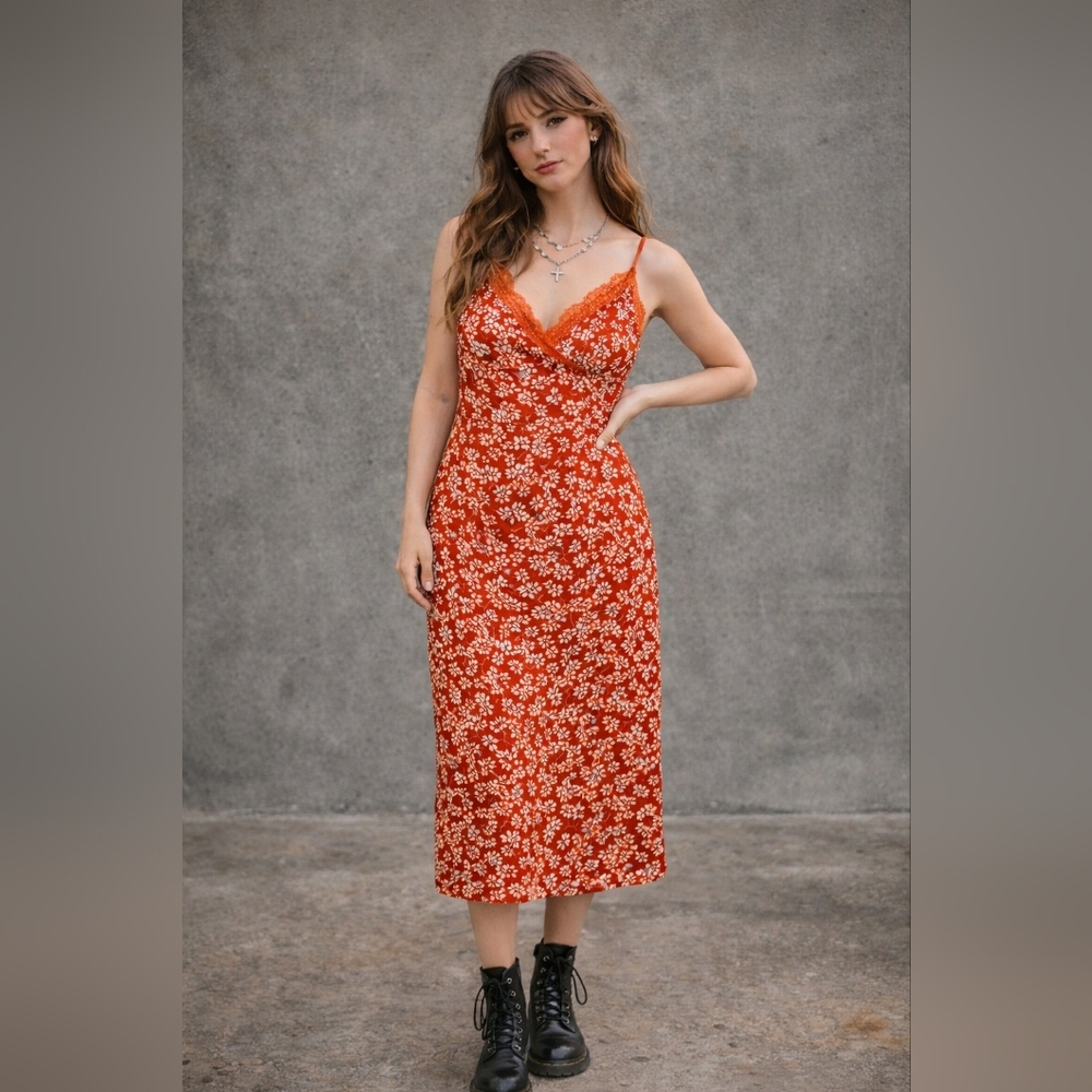 Y2K Inspired Babydoll Soft Grunge No Boundaries Slip Dress, Large